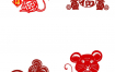 98款2020年鼠年剪纸插画风格中国红色新年春节喜庆装饰窗花AI矢量文件PSD素材源文件打包下载