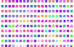 200款欧美时尚潮流色彩视觉几何色块撞色创意背景图案AI矢量素材