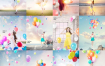 20款女生旅行拍照多彩气球效果游乐园主题海报PSD模板素材 – 资源大小2.22GB，包含PSD源文件