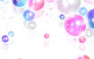 14款浪漫紫色透明彩色气球气泡节日生日宴会婚礼背景海报PSD素材
