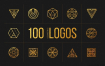 100个线性几何LOGO徽标矢量素材合集