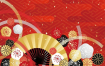 传统花样图案日式日本和风仙鹤松树鲤鱼波纹印花矢量AI源文件素材