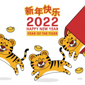 70款2022可爱Q版虎年吉祥物卡通形象新年海报元素AI矢量图设计素材PNG