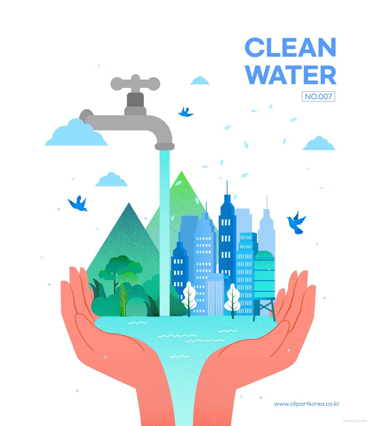 绿色保护水资源节约用水公益海报图片下载 - 觅知网
